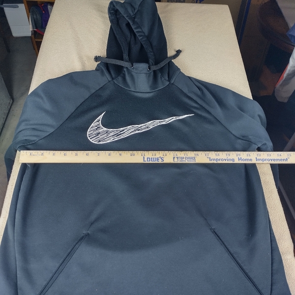 Nike Men's Large Big Swoosh Logo Drifit Hoodie Pullover - Picture 10 of 11